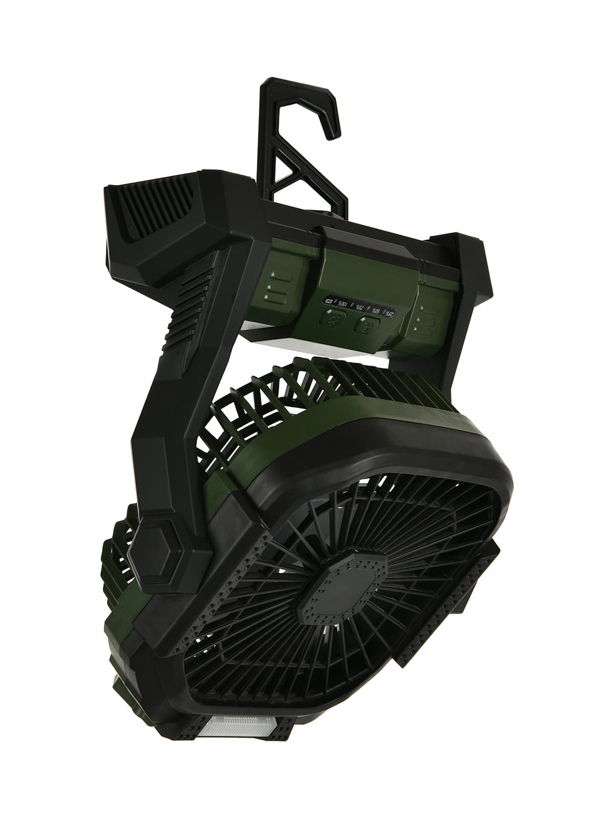 AeroGo Portable Camping Fan in Khaki and Black
