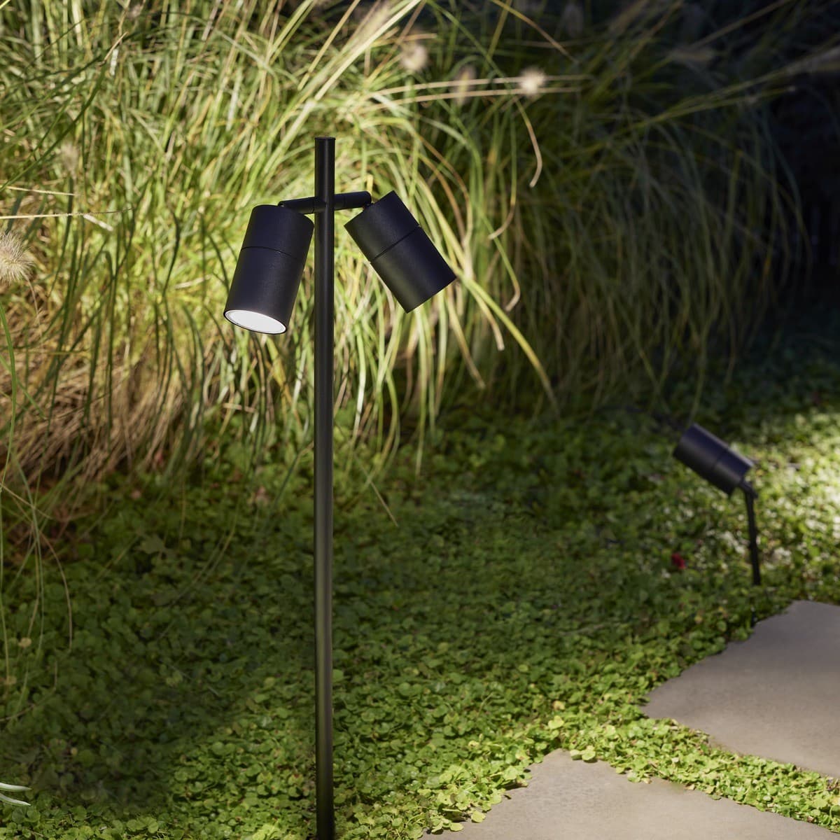 Wanaka 2 Light 12/24V Path Light with DIY Quick Connect in Black-img-4