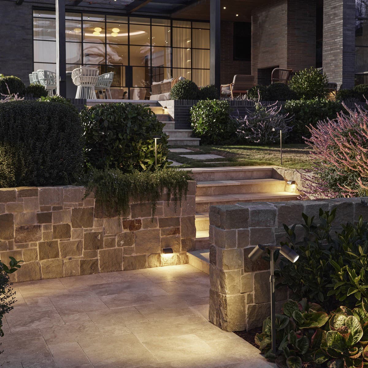 Made By Mayfair Seaside 12V 2 Light Exterior Path Spotlight in Aged Solid Bronze-img-3