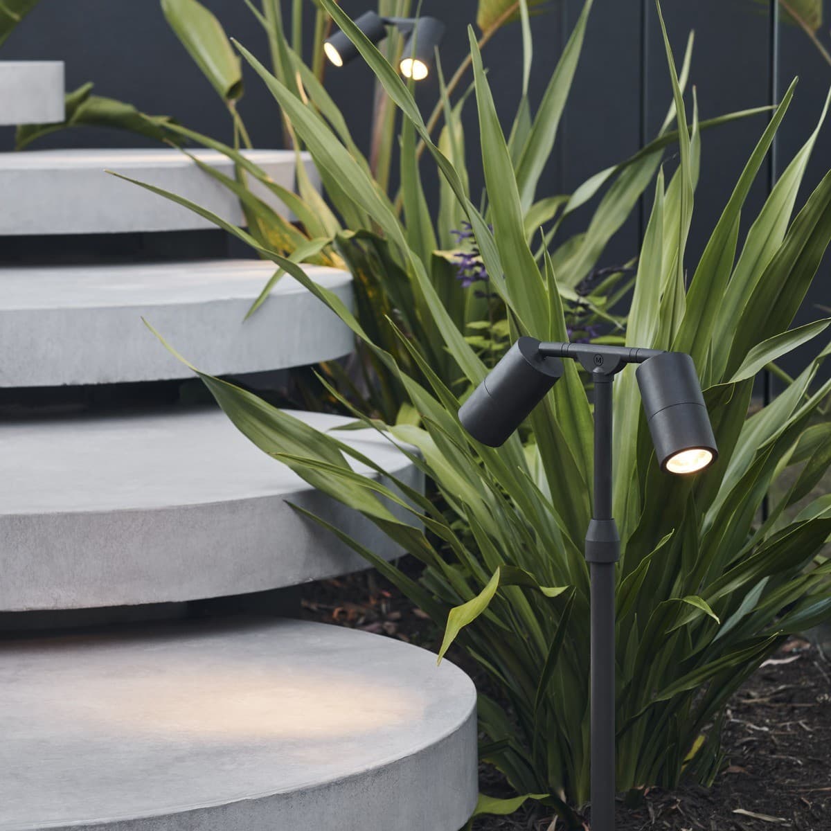 Made By Mayfair Seaside 12V 2 Light Exterior Path Spotlight in Aged Solid Bronze-img-5