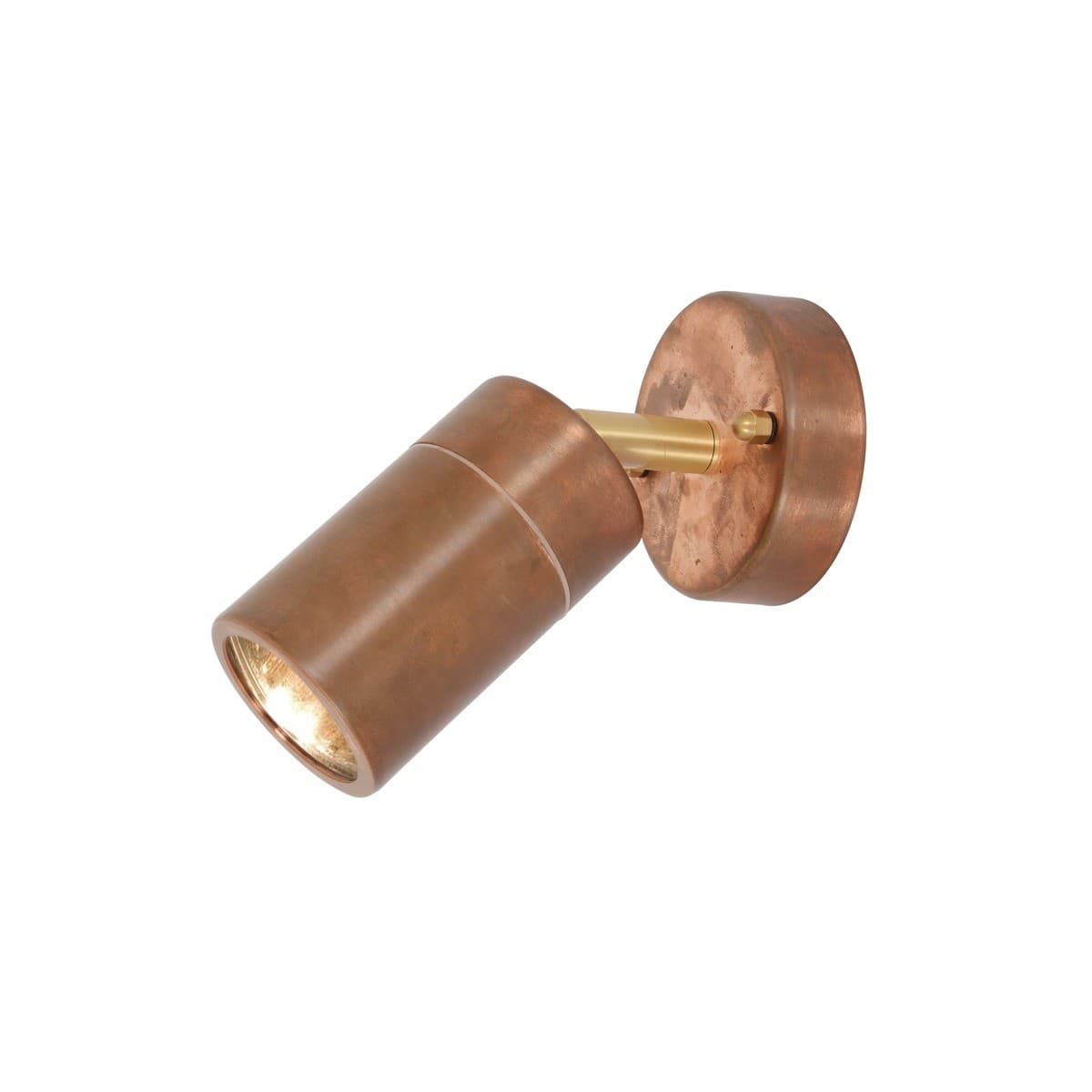 Harbour 1 Light Adjustable Wall Spot in Copper