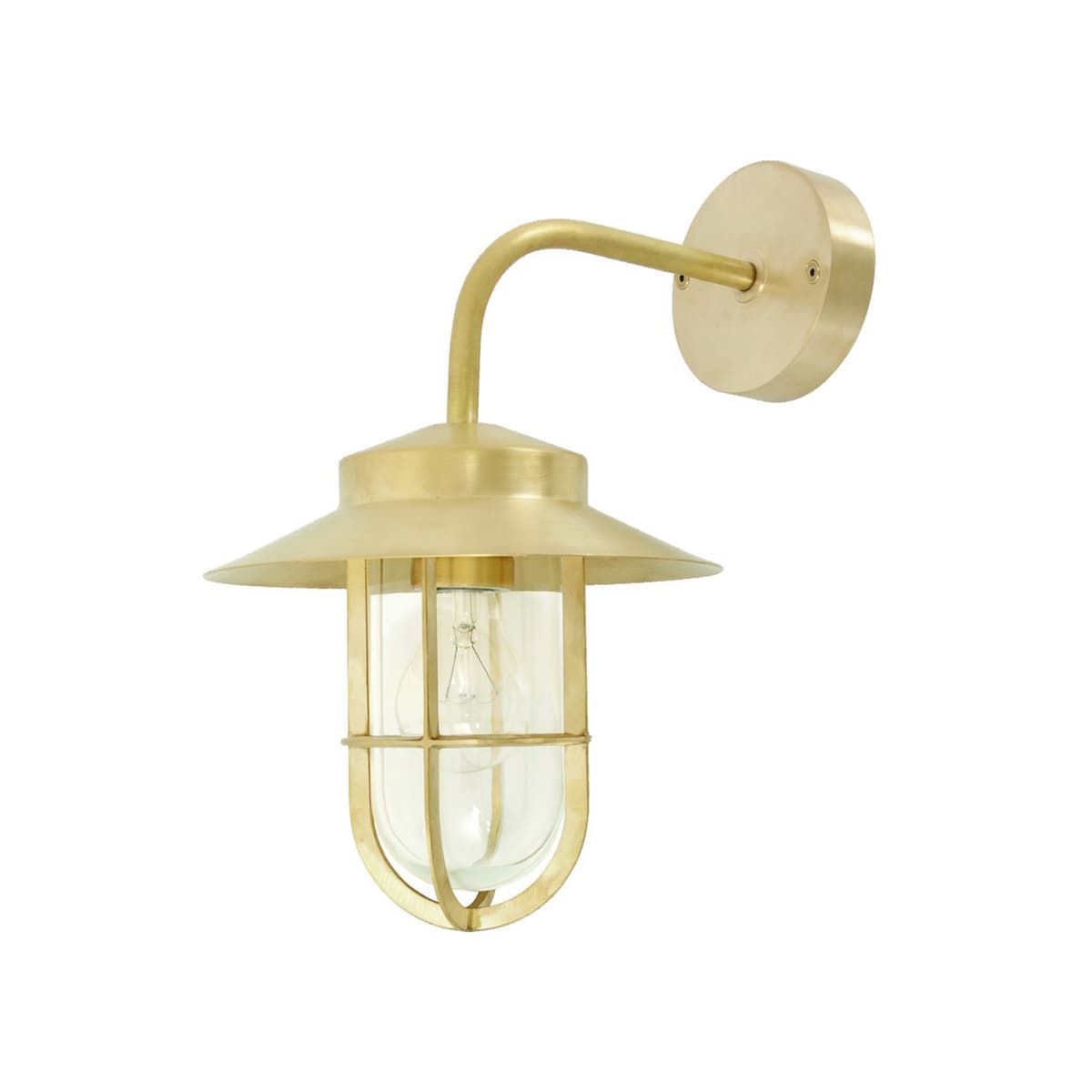 Norwest Large Wall Bracket in Solid Brass-img-1