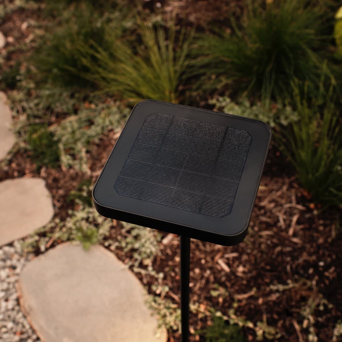 Taylor Solar LED Bollard with Sensor in Black-img-2