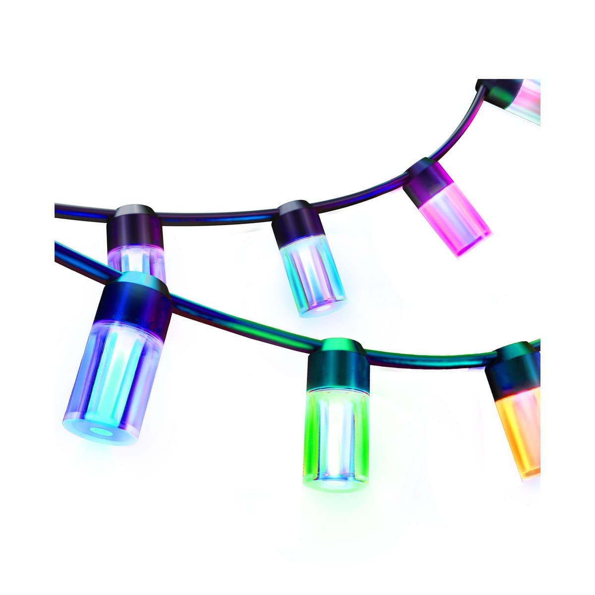 LIFX Outdoor 12 Light IP66 Exterior LED String Light with RGB + White in Black-img-2