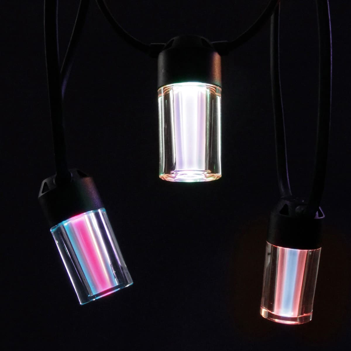 LIFX Outdoor 12 Light IP66 Exterior LED String Light with RGB + White in Black-img-8
