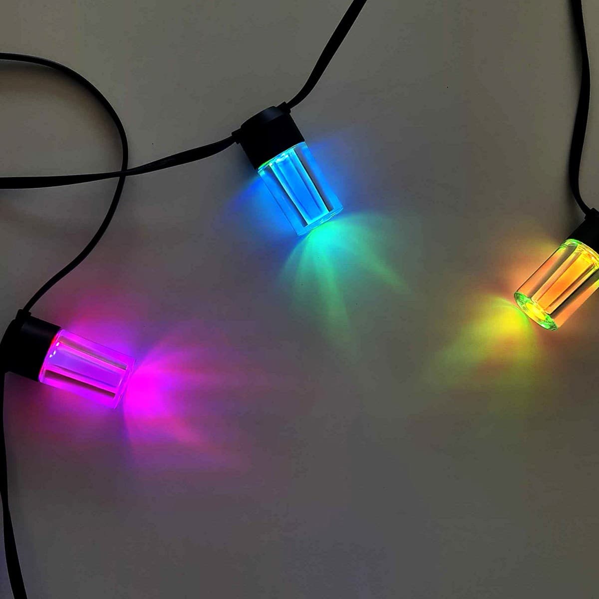 LIFX Outdoor 12 Light IP66 Exterior LED String Light with RGB + White in Black-img-10
