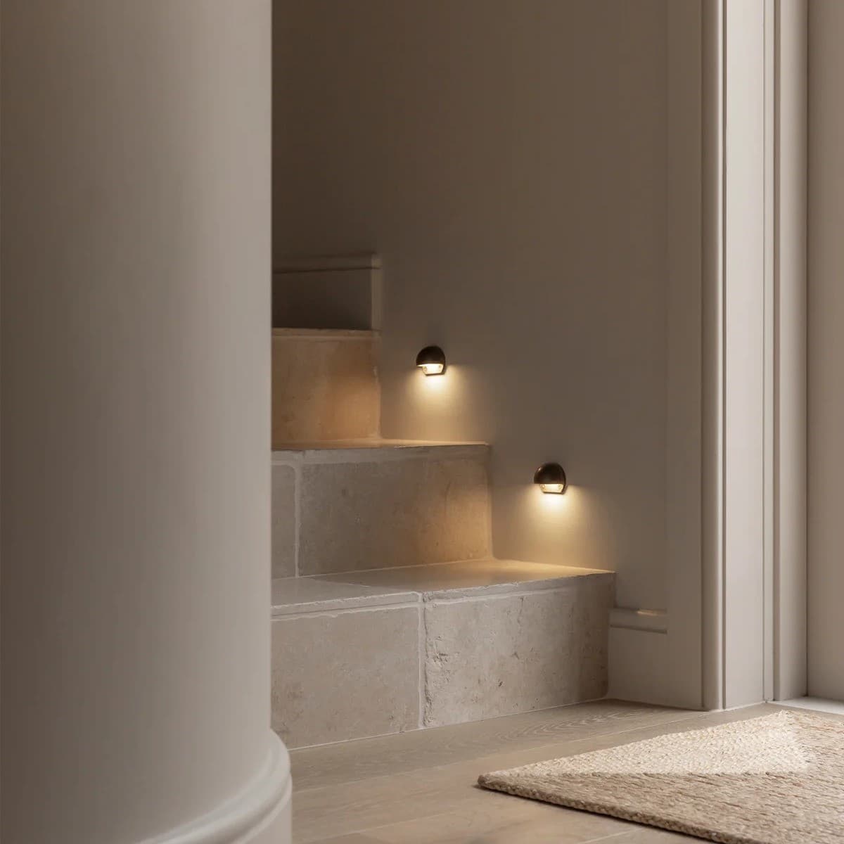 Made By Mayfair Seaside 12V LED Mini Exterior Step Light in Aged Solid Bronze-img-2
