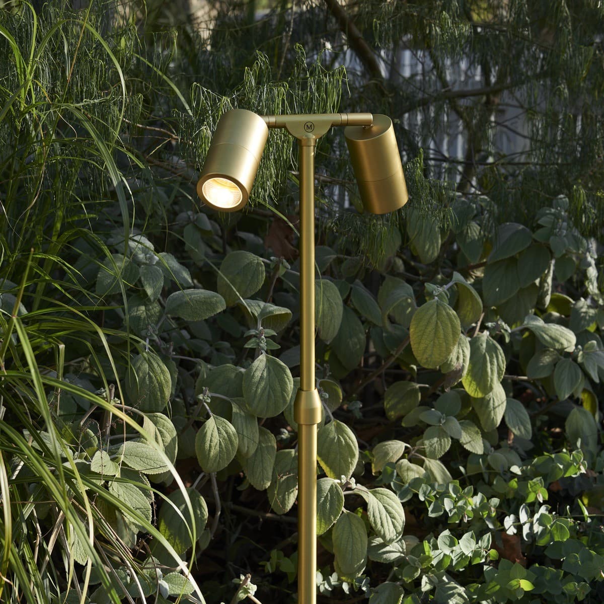 Made By Mayfair Seaside 12V 2 Light Exterior Path Spotlight in Aged Solid Brass-img-3