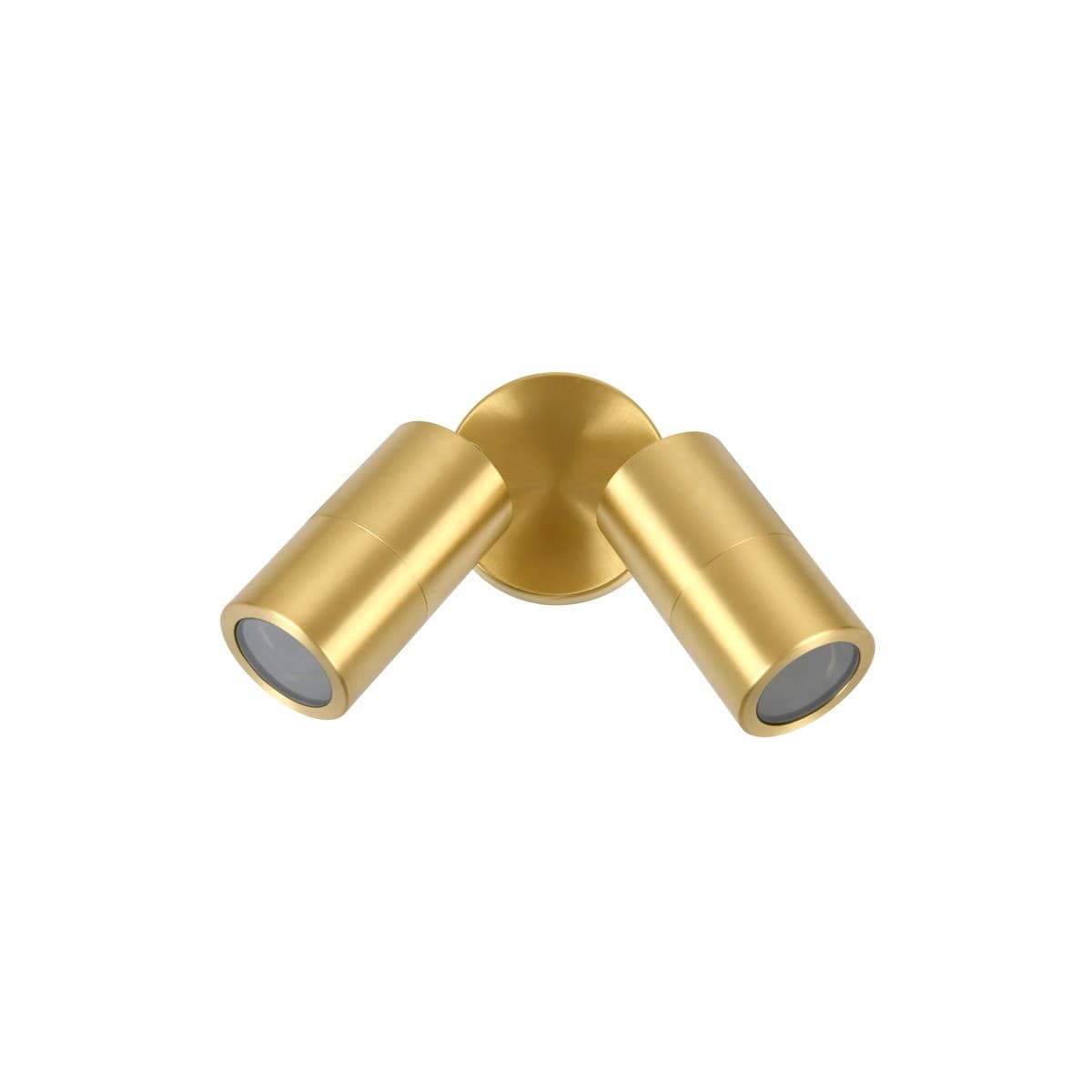 Made By Mayfair Seaside Exterior 2 Light Adjustable Spotlight in Brass-img-1