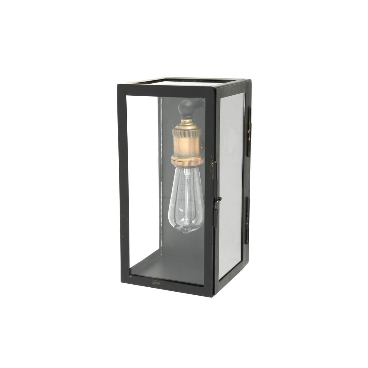 Southampton 1 Light Small Wall Sconce in Antique Black with Bronze Accents