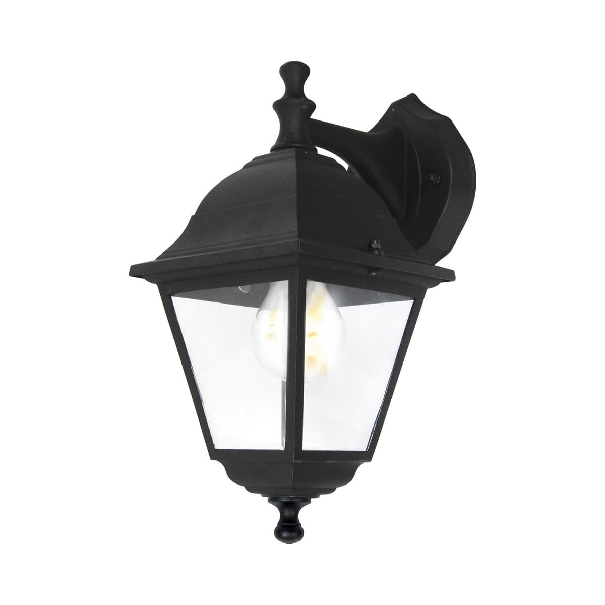 Lima II Exterior Downward Facing Wall Bracket in Black-img-1