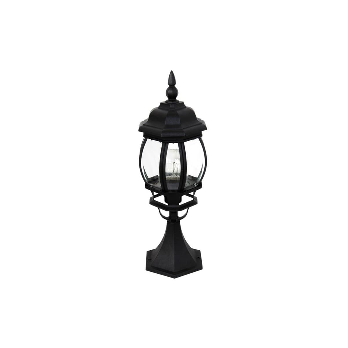 Dubrovnik II Exterior Pillar Mount in Black-img-1