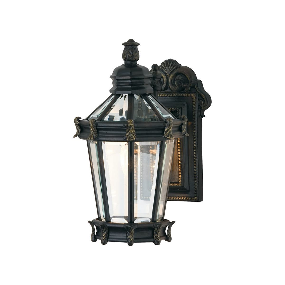 Alcazar 1 Light Medium Wall Bracket in Burnt Gold-img-2