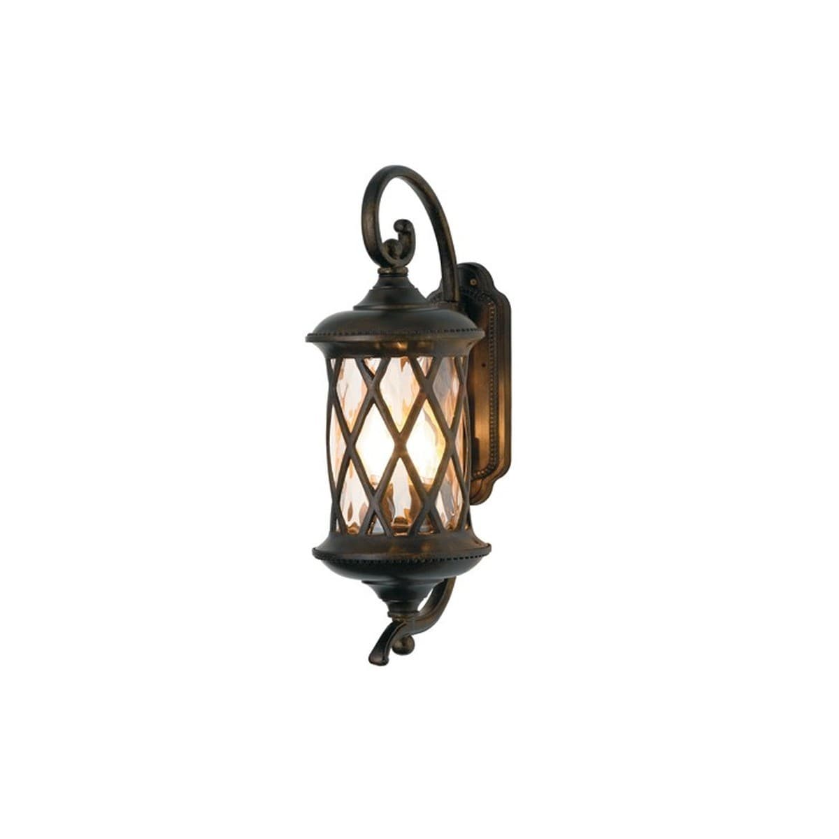 Villa Large Exterior Wall Bracket in Antique Gold Finish