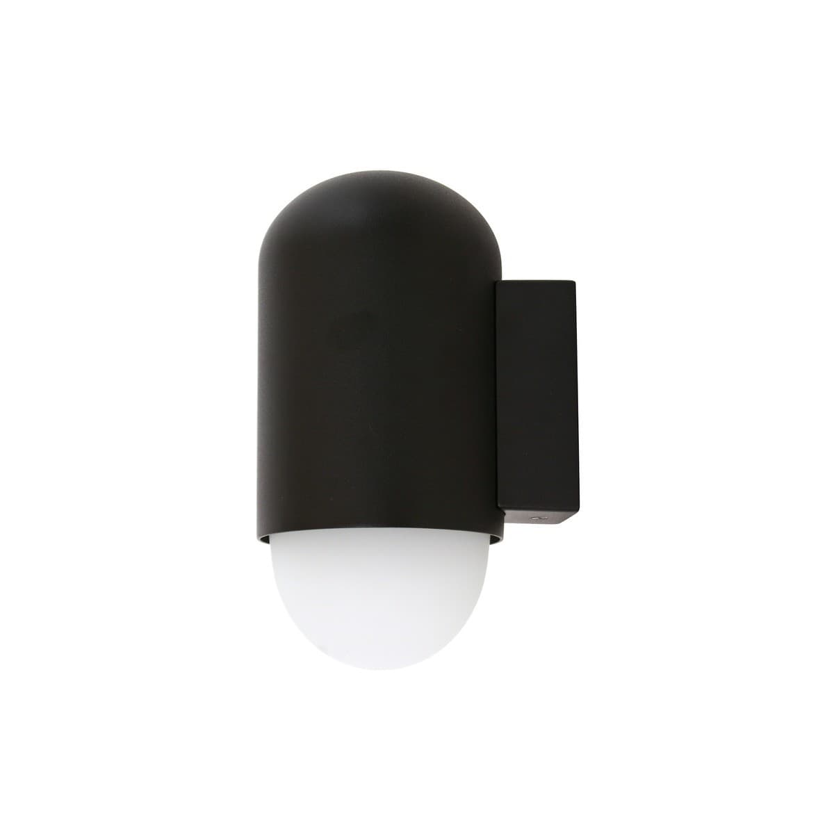 Pebble 1 Light Wall Bracket in Black-img-1