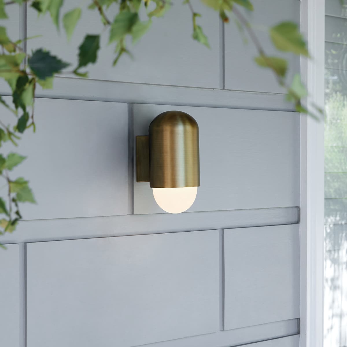Pebble 1 Light Wall Bracket in Antique Brass-img-3