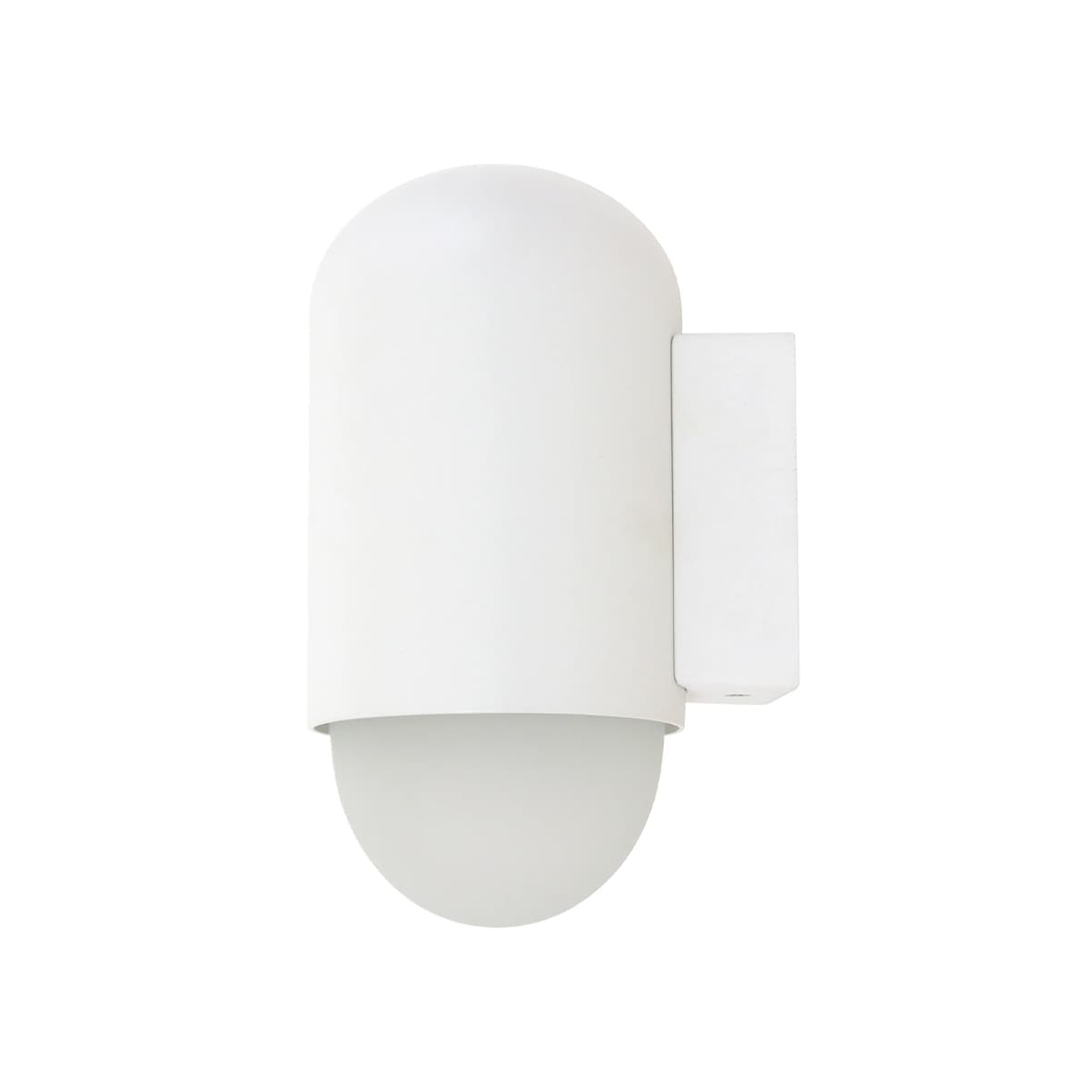 Pebble 1 Light Wall Bracket in White-img-1