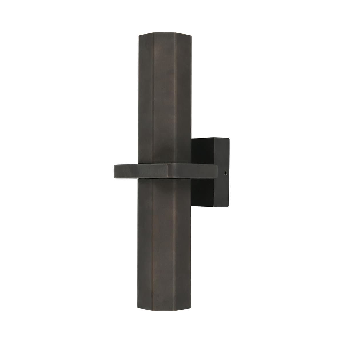 Made By Mayfair Seaside Octagon 2 Light Up/Down Wall Bracket in Aged Solid Bronze