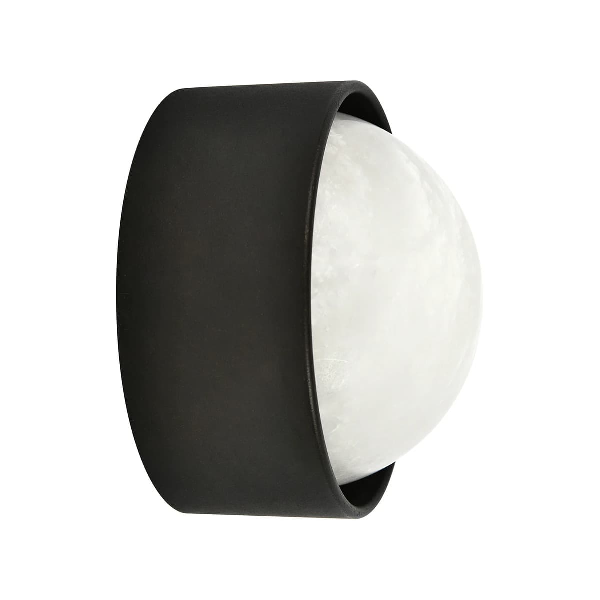 Made By Mayfair Seaside Sol Exterior Wall Sconce in Aged Solid Bronze with Spanish Alabaster Shade