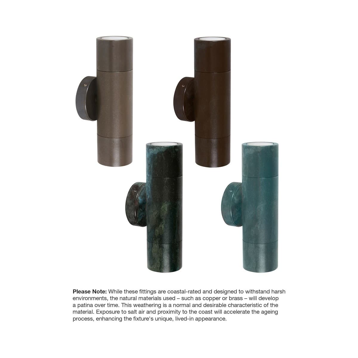 Made By Mayfair Seaside Kolona 4 Light Up/Down Wall Sconce in Aged Solid Bronze