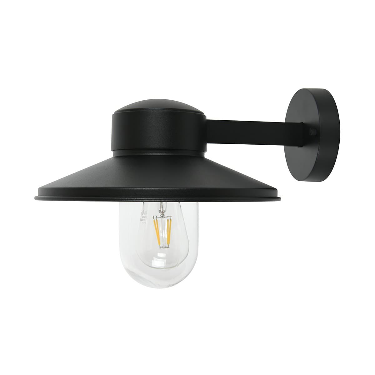 Meribell 1 Light Exterior Wall Bracket in Black-img-1