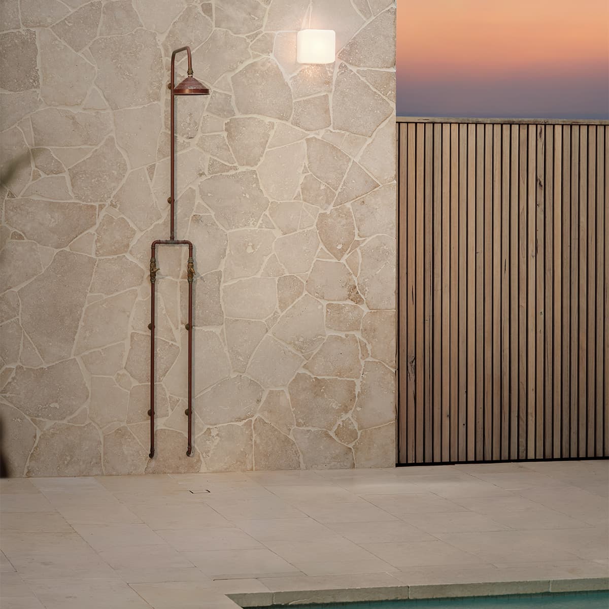 Carlotta Exterior Wall Bracket in Opal Glass-img-5