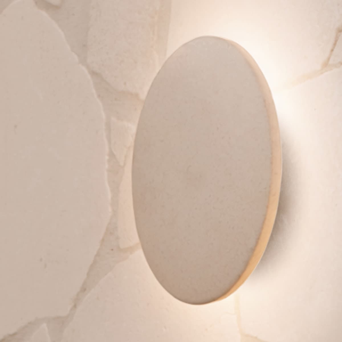 Flinders Disc LED Wall Bracket in White-img-3
