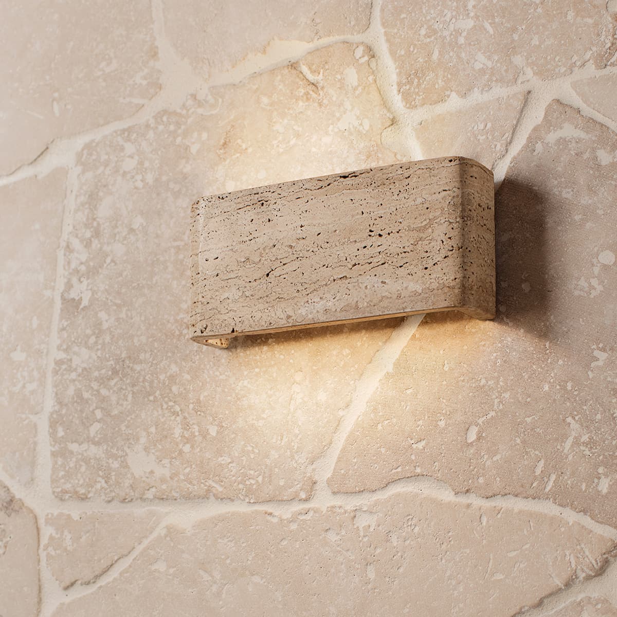 Sync LED Up/Down Wall Sconce in Travertine-img-2