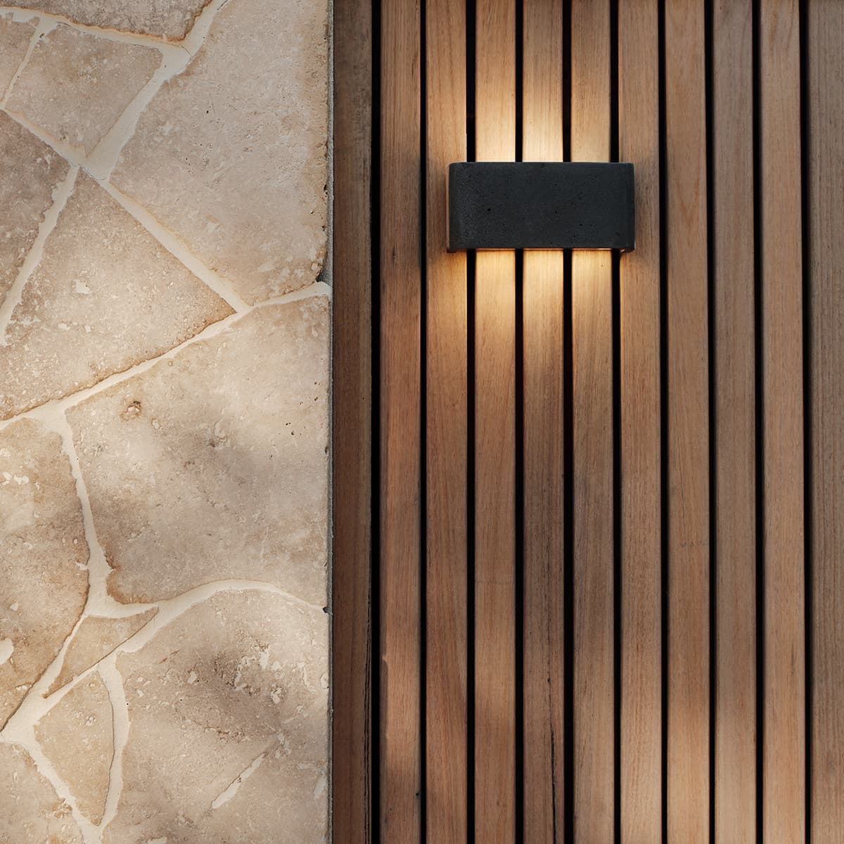 Sync LED Up/Down Wall Sconce in Lava Stone-img-2
