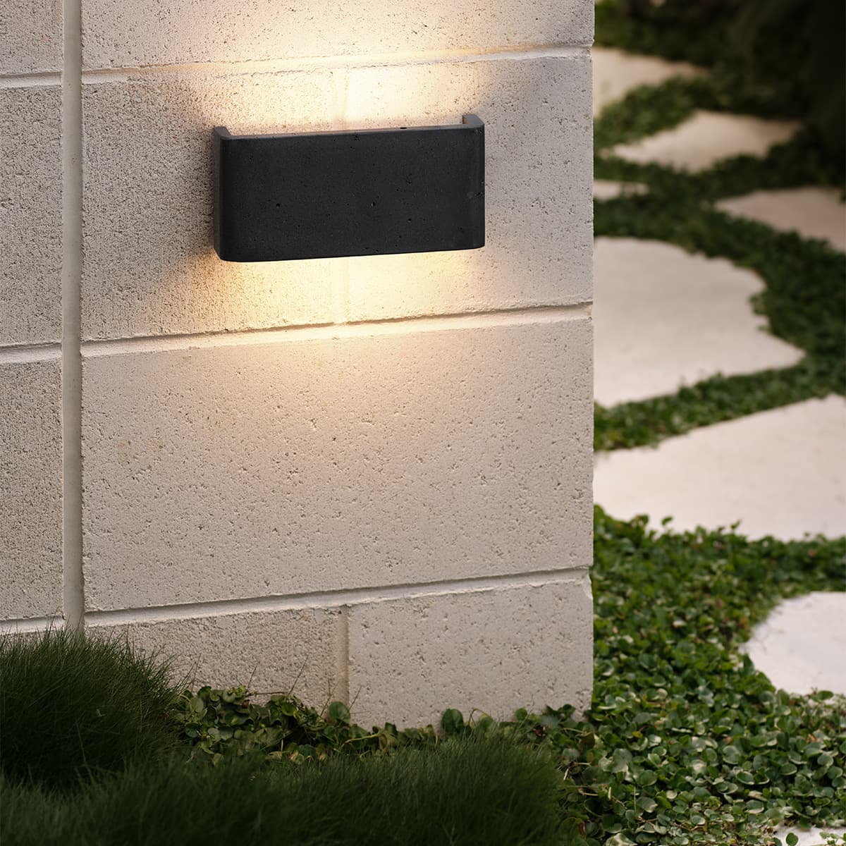 Sync LED Up/Down Wall Sconce in Lava Stone-img-4
