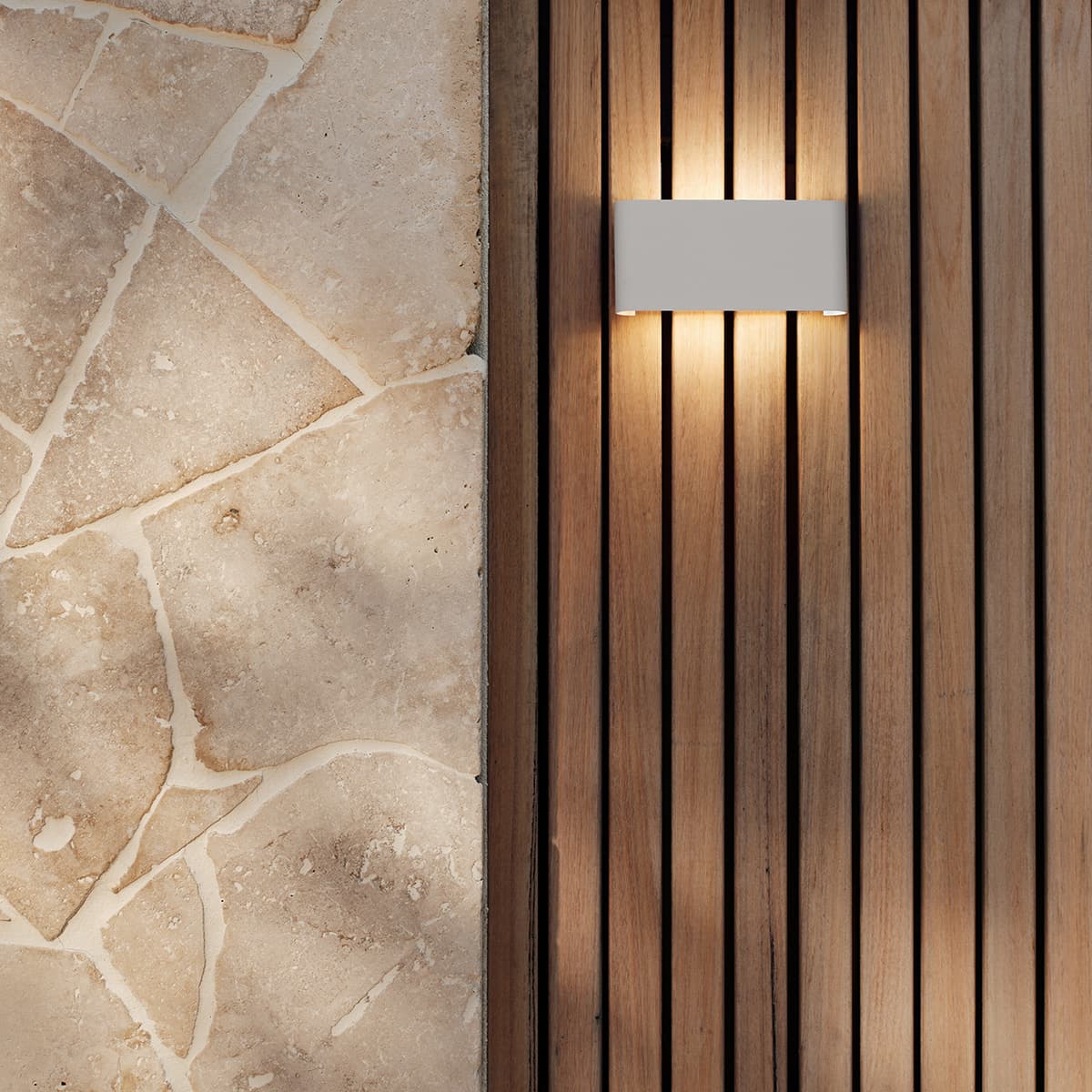 Sync LED Up/Down Rounded Wall Sconce in White-img-6