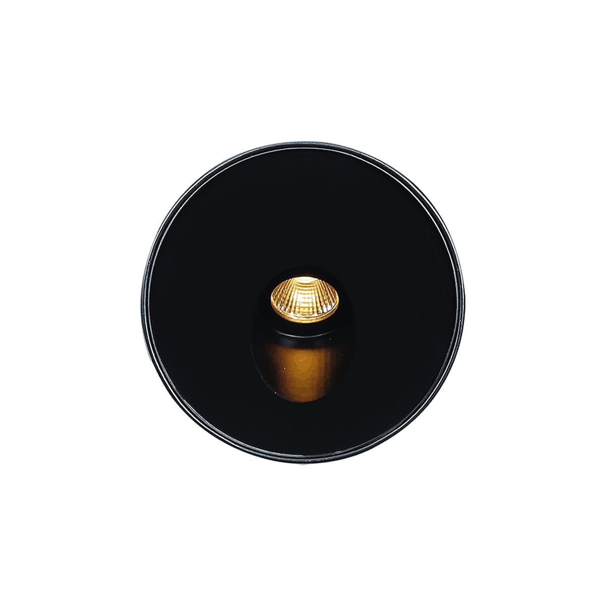 MFL Elwood Large Round 12V LED Recessed Wall Light in Black-img-1