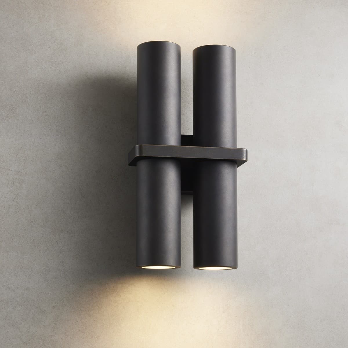 Made By Mayfair Seaside Duo 4 Light Up/Down Wall Bracket in Aged Solid Bronze-img-6