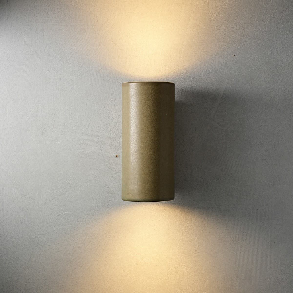 Flinders 2 Light Round Up/Down Exterior Wall Sconce in Green-img-3