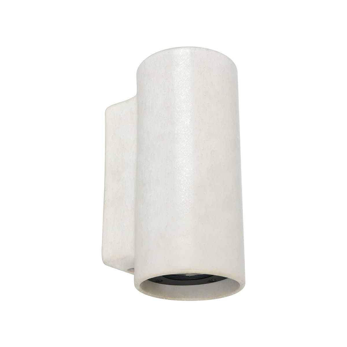 Flinders 2 Light Round Up/Down Exterior Wall Sconce in White-img-1