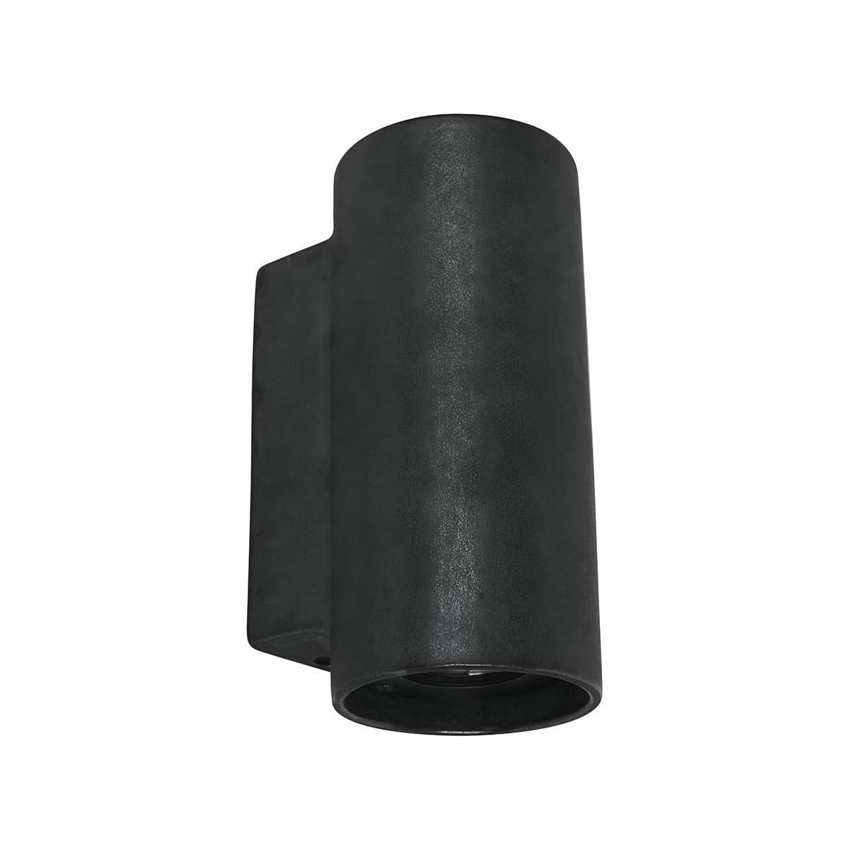 Flinders 2 Light Round Up/Down Exterior Wall Sconce in Black-img-1
