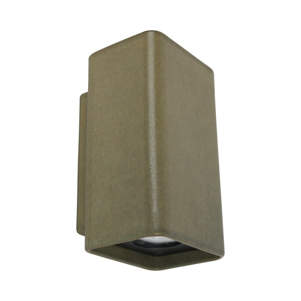 Flinders 2 Light Square Up/Down Exterior Wall Sconce in Green-img-1