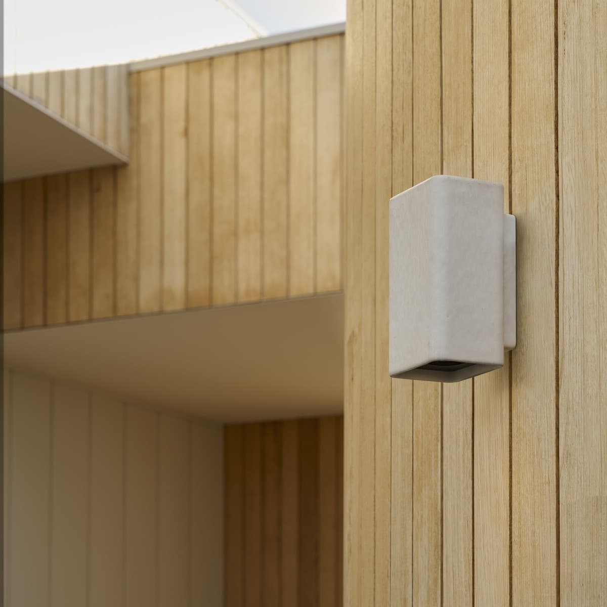 Flinders 2 Light Square Up/Down Exterior Wall Sconce in White-img-4