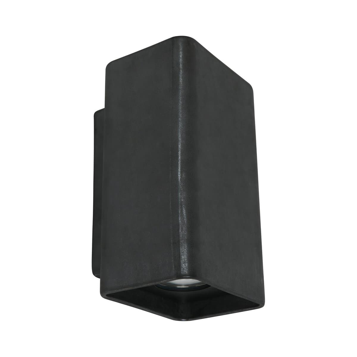 Flinders 2 Light Square Up/Down Exterior Wall Sconce in Black-img-1