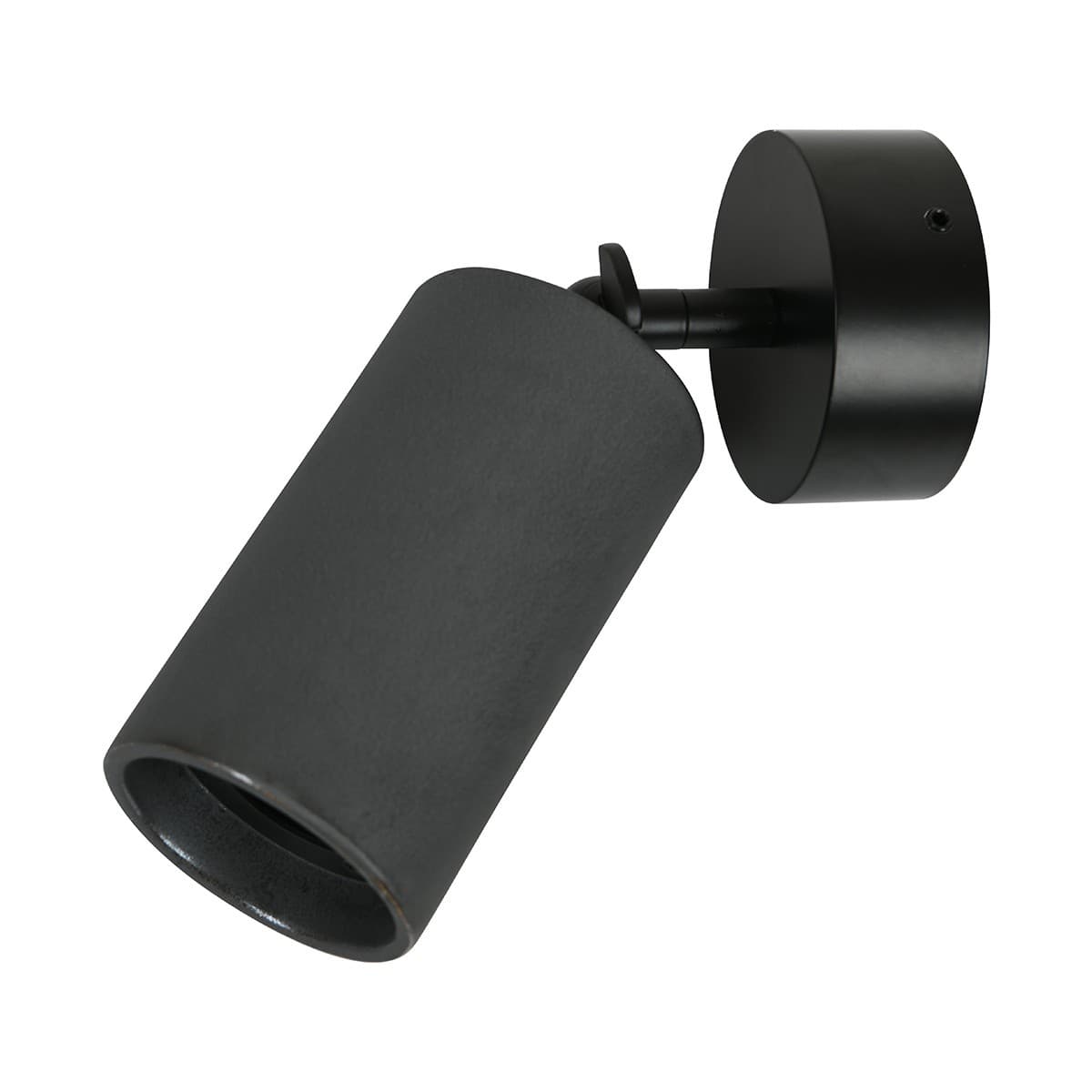Flinders 1 Light Adjustable Spotlight in Black-img-1