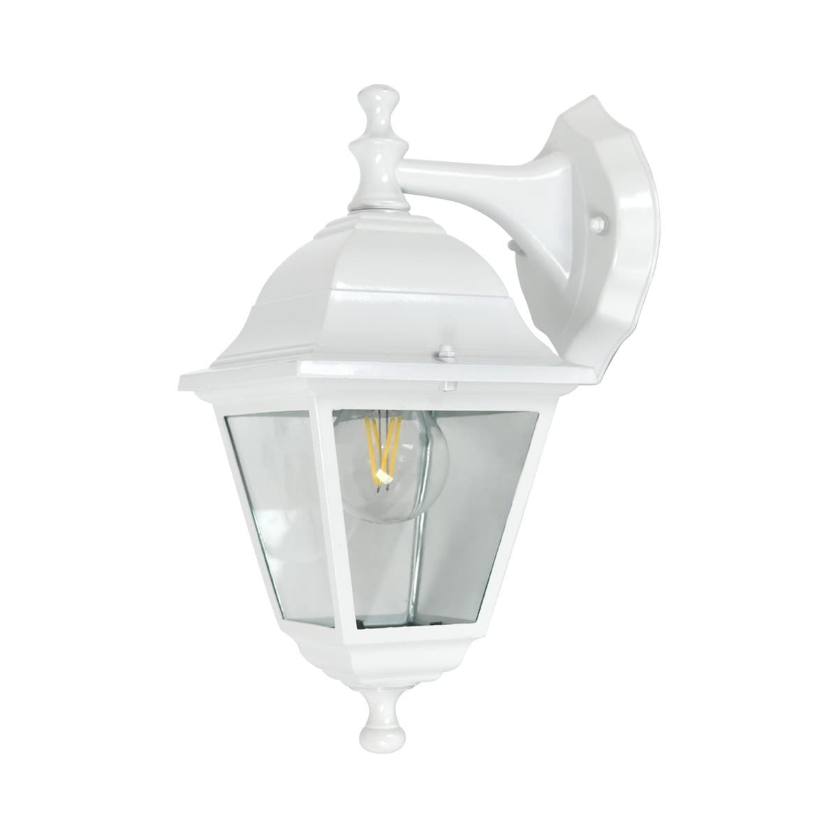 Lima II Exterior Downward Facing Wall Bracket in White-img-1