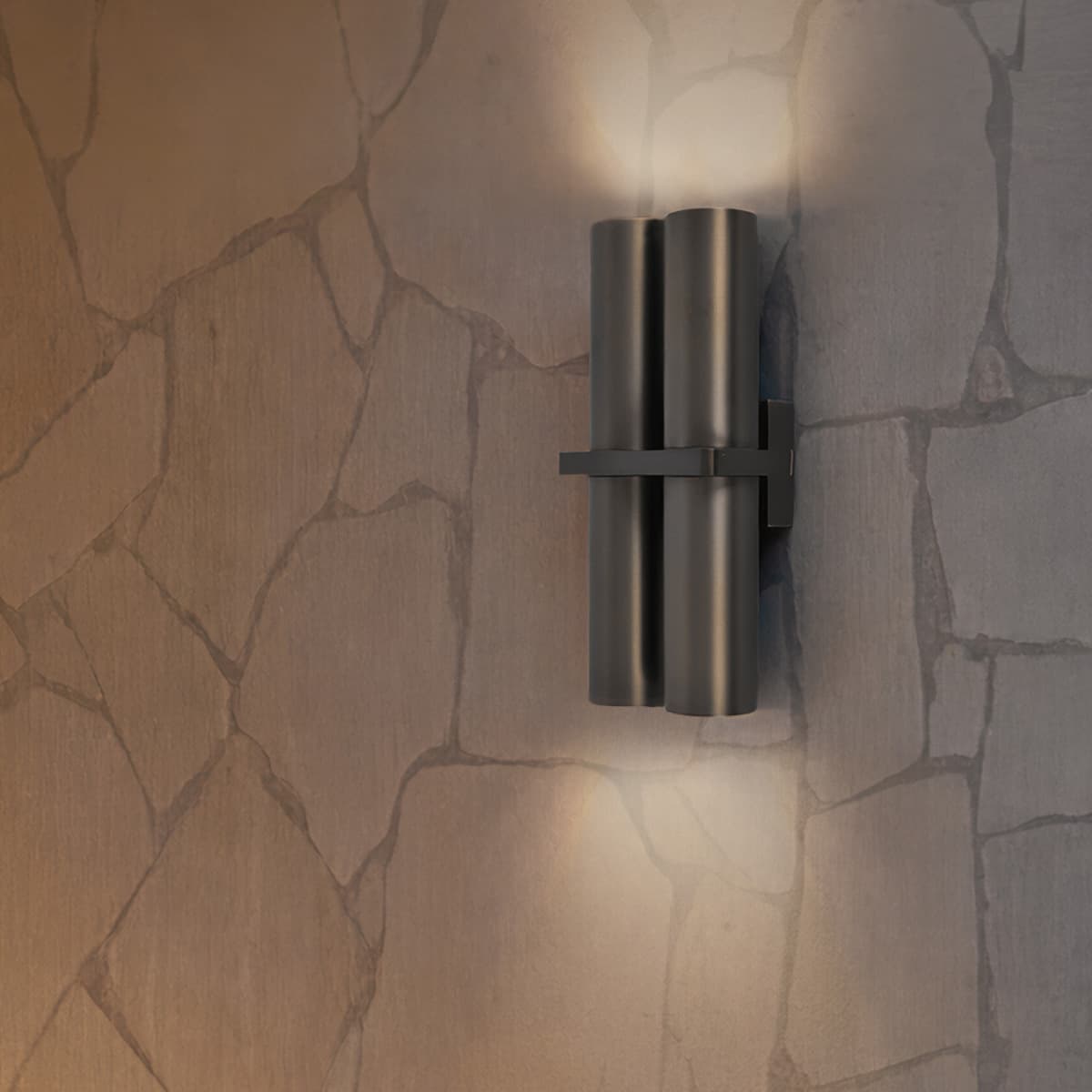Made by Mayfair Seaside Duo 4 Light Up/Down Wall Bracket in Aged Nickel-img-3