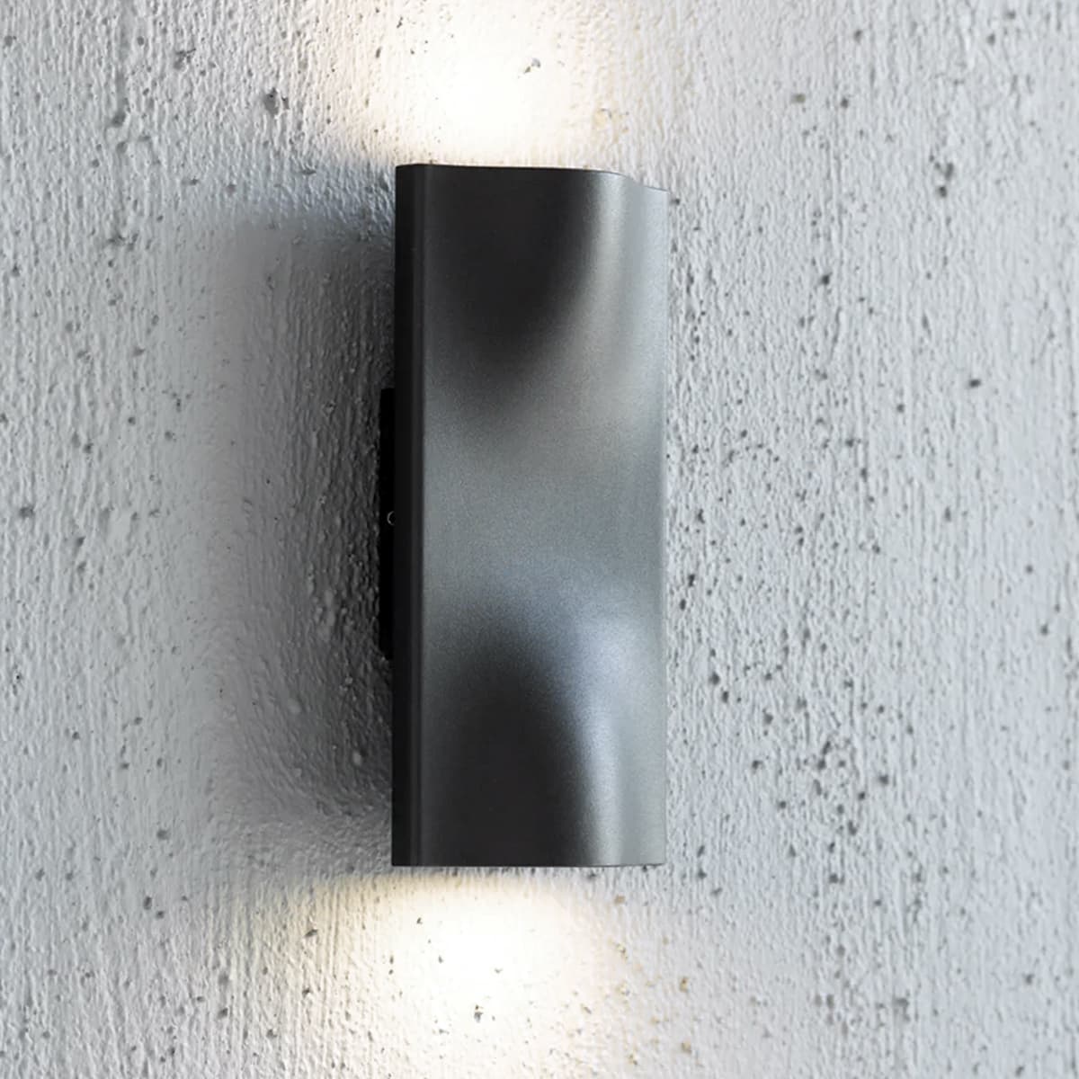 LEDlux Macedon Exterior Up/Down Wall Light in Charcoal