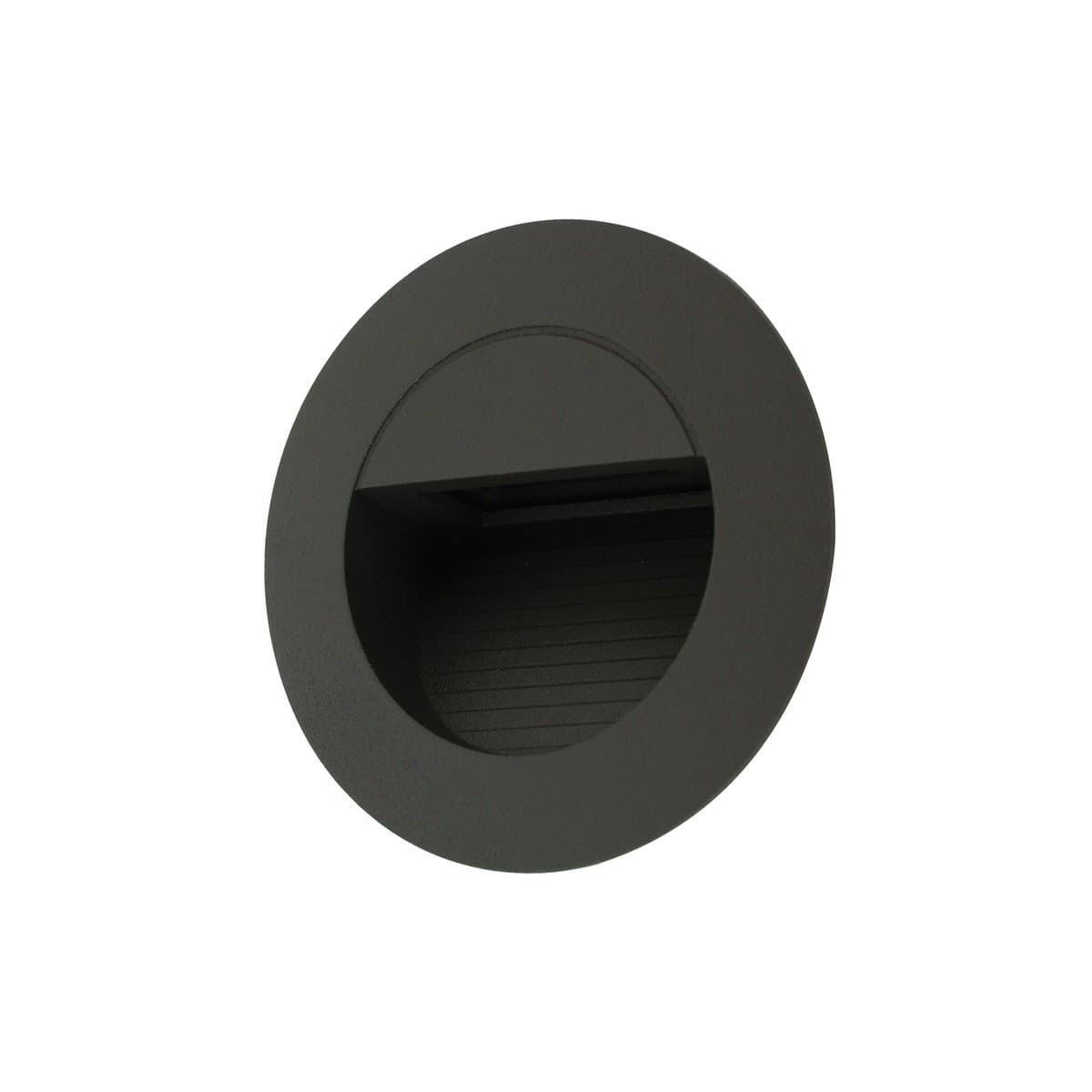 LEDlux Desi LED 12V Round Steplight in Charcoal-img-1
