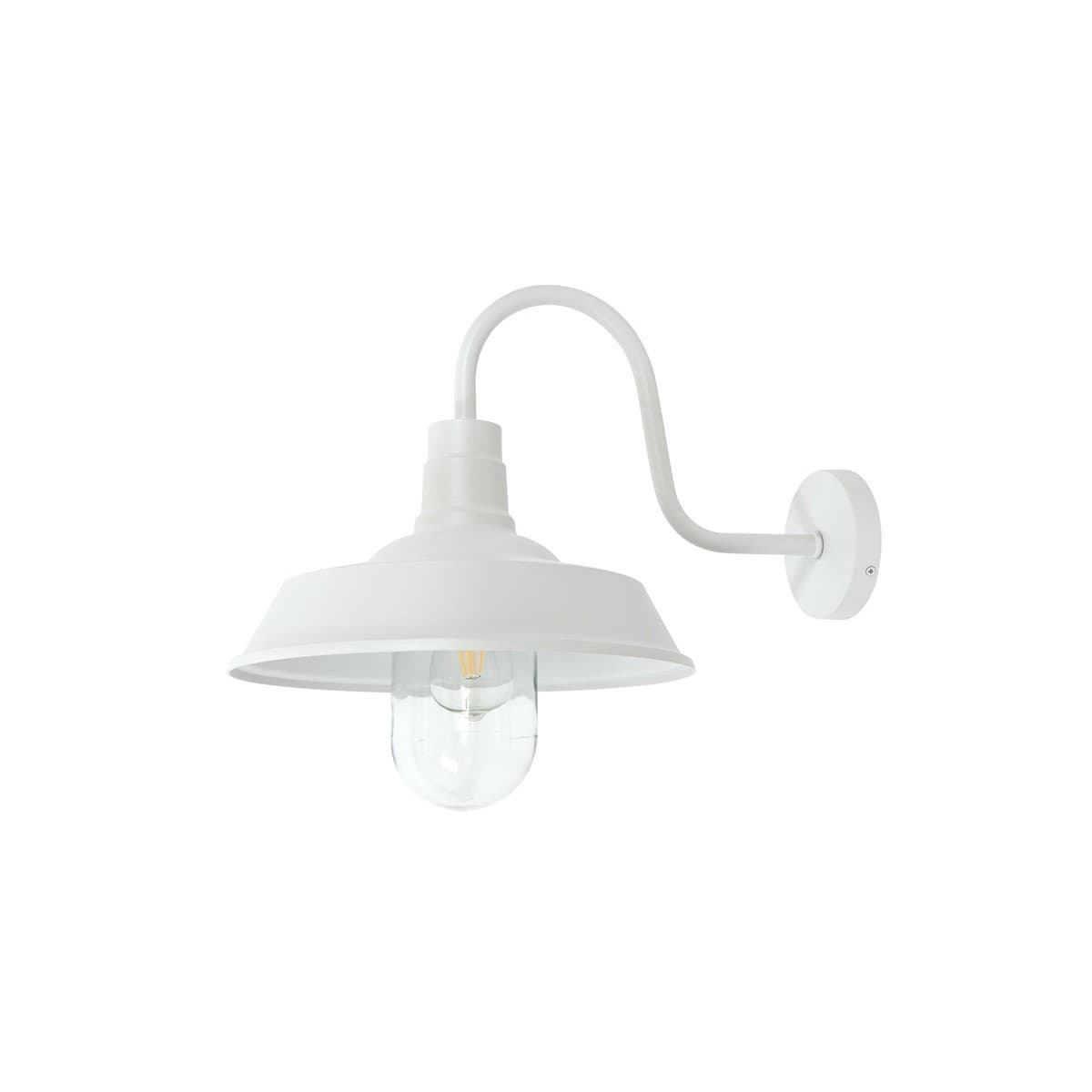 Portsea 1 Light Large Exterior Wall Bracket in White-img-1