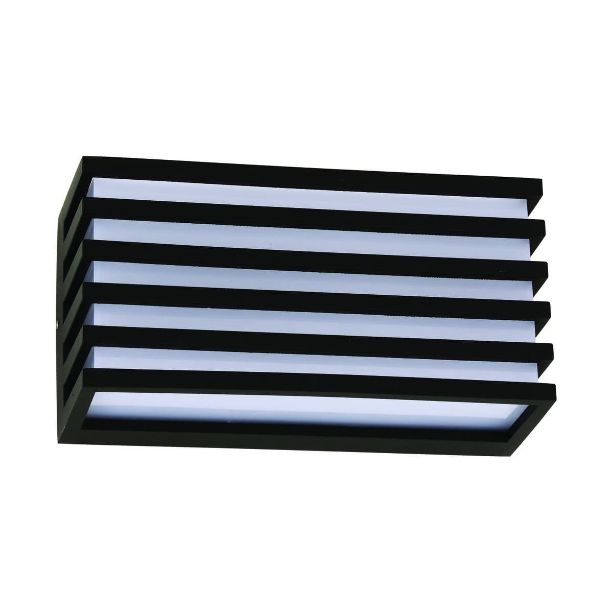 LEDlux Remius LED 450 Lumen IP65 Black Rectangle Wide Grill Bunker-img-1