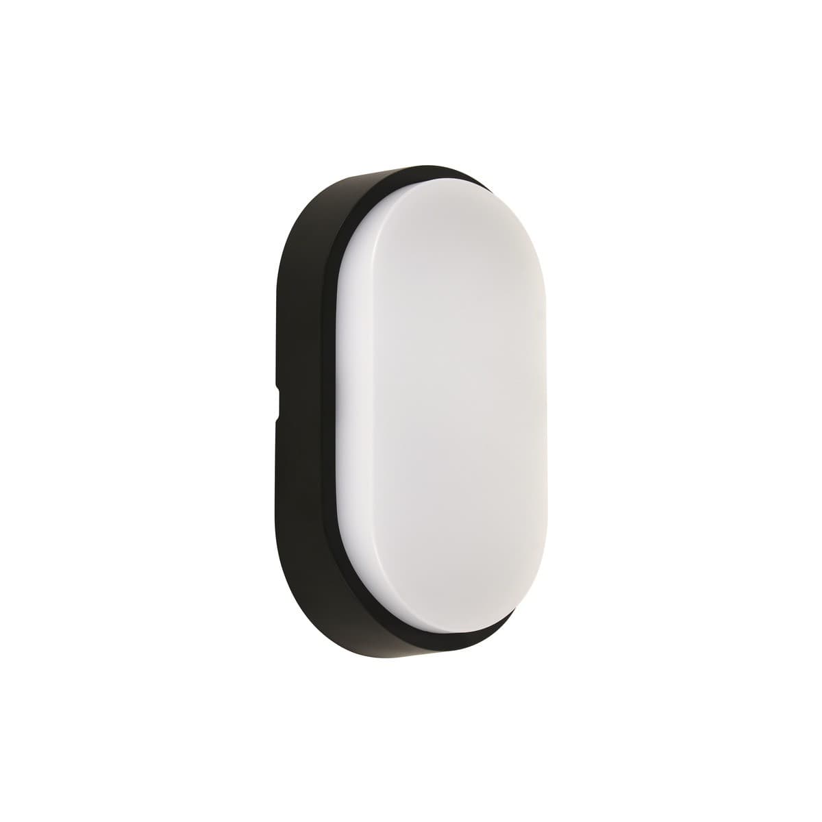 Bayside Endeavour LED Black Oval IP54 Light in Warm White-img-1