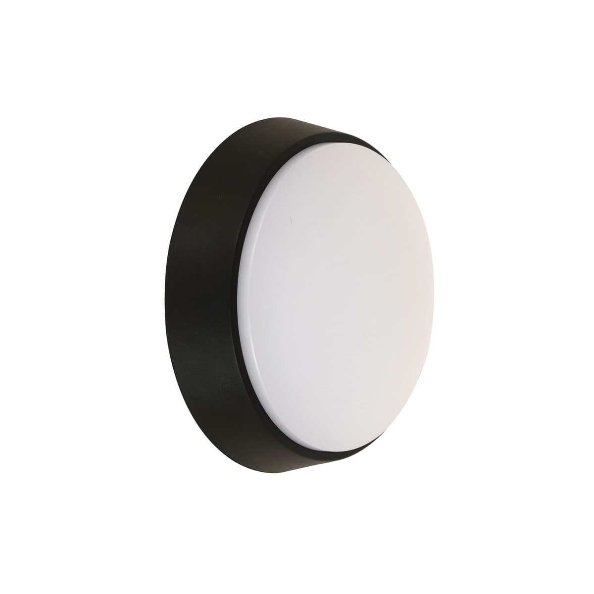 Bayside Endeavour LED Black Round IP54 Light in Warm White-img-1