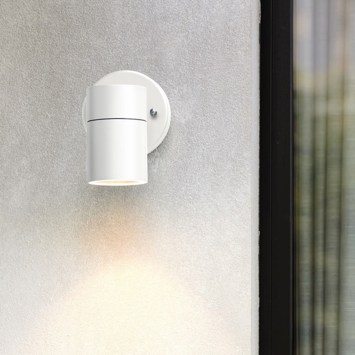 Sentinel 1 Light Exterior Wall Bracket In White