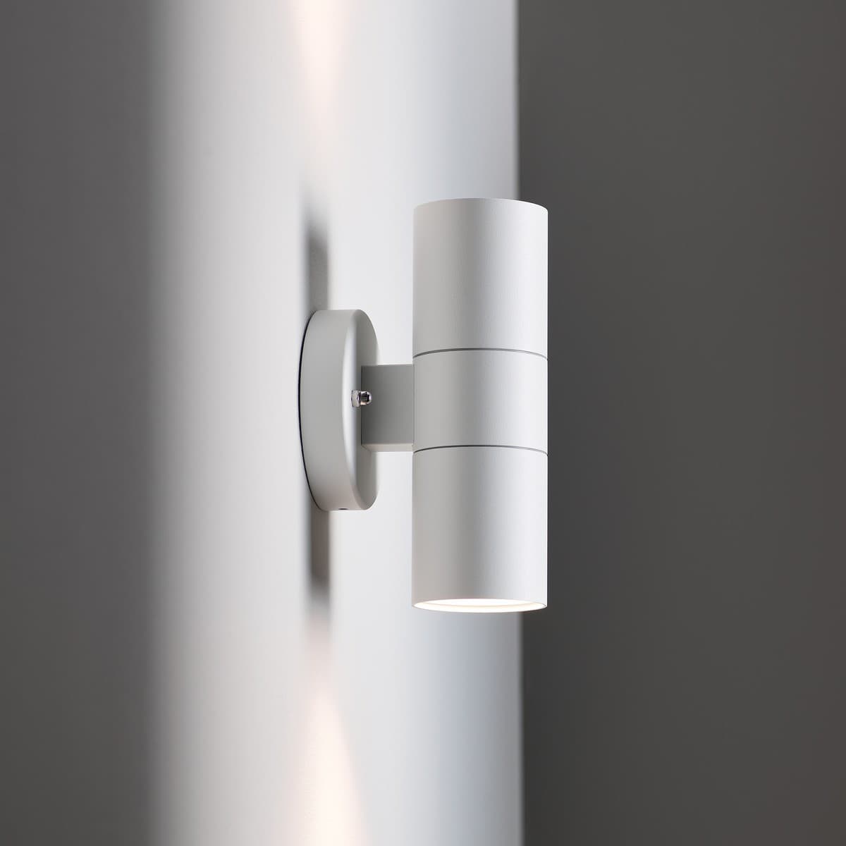 Sentinel 2 Light Up/Down Exterior Wall Bracket In White-img-3